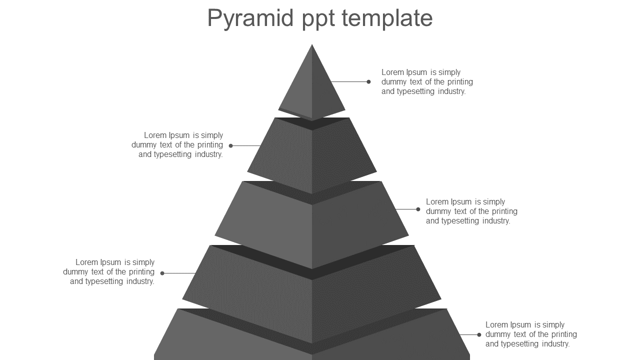 pyramid ppt template-grey